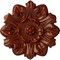 Ekena Millwork Emery Leaf Ceiling Medallion, Hand-Painted Firebrick, 7 5/8"OD x 1"P CM07EMFIF - alternate 1